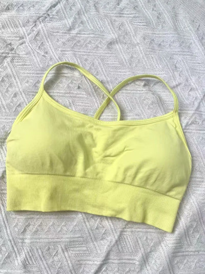 Yoga, Sports, Cycling, Vest, Halter Bra for Women, Seamless Breathable, High-support Sports Bra, Yoga, Running, Gym Exercise