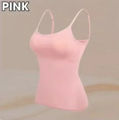 Higher Quality Solid Padded Bra Sexy Women Tops Camisole Top Women Vest Women Camisole with Built in Bra Cami Top Vest Tank Top