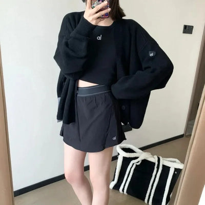 High Waisted Biker Shorts Women Summer Quick Drying Yoga Pants Skirt Loose Casual Sports Running Fitness Womens Wide Leg Shorts