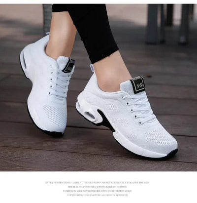 Sports Shoes for Women Spring White Breathable Casual Sneakers Summer Breathable Air Cushion Running Zapatillas Mujer Girl Shoes