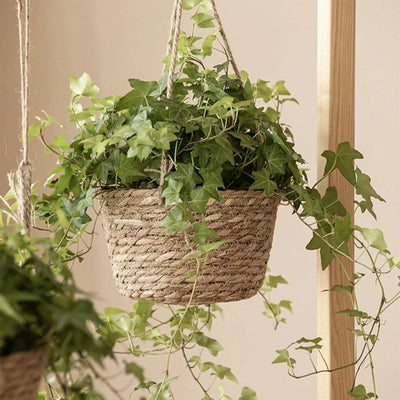 Garden Hanging Planter Hanging Woven Planter Basket Decorative Large Capacity Flower Pot Holder Plant Hangers Home Decoration