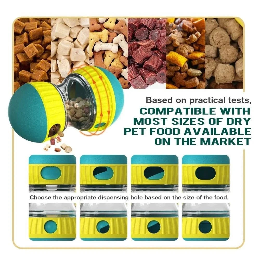 Pet Dog Treat Dispenser Toy For Small Medium Large Dogs Interactive Leaking Food Toy Adjustable Slow Feeder Training Beagle Cat