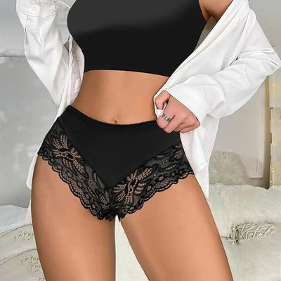 3 Pieces Women's Boxers Sexy Lace Seamless Female Underwear Perpective Panties for Women Boyshorts Fashion Boxer Briefs Lingerie