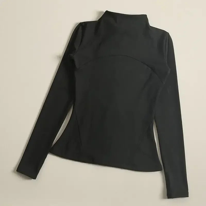 Yoga Clothes Windbreaker Sportswear Woman Running Long Sleeve Sweatshirt Sports Jackets Top Women Workout Tops Activewear