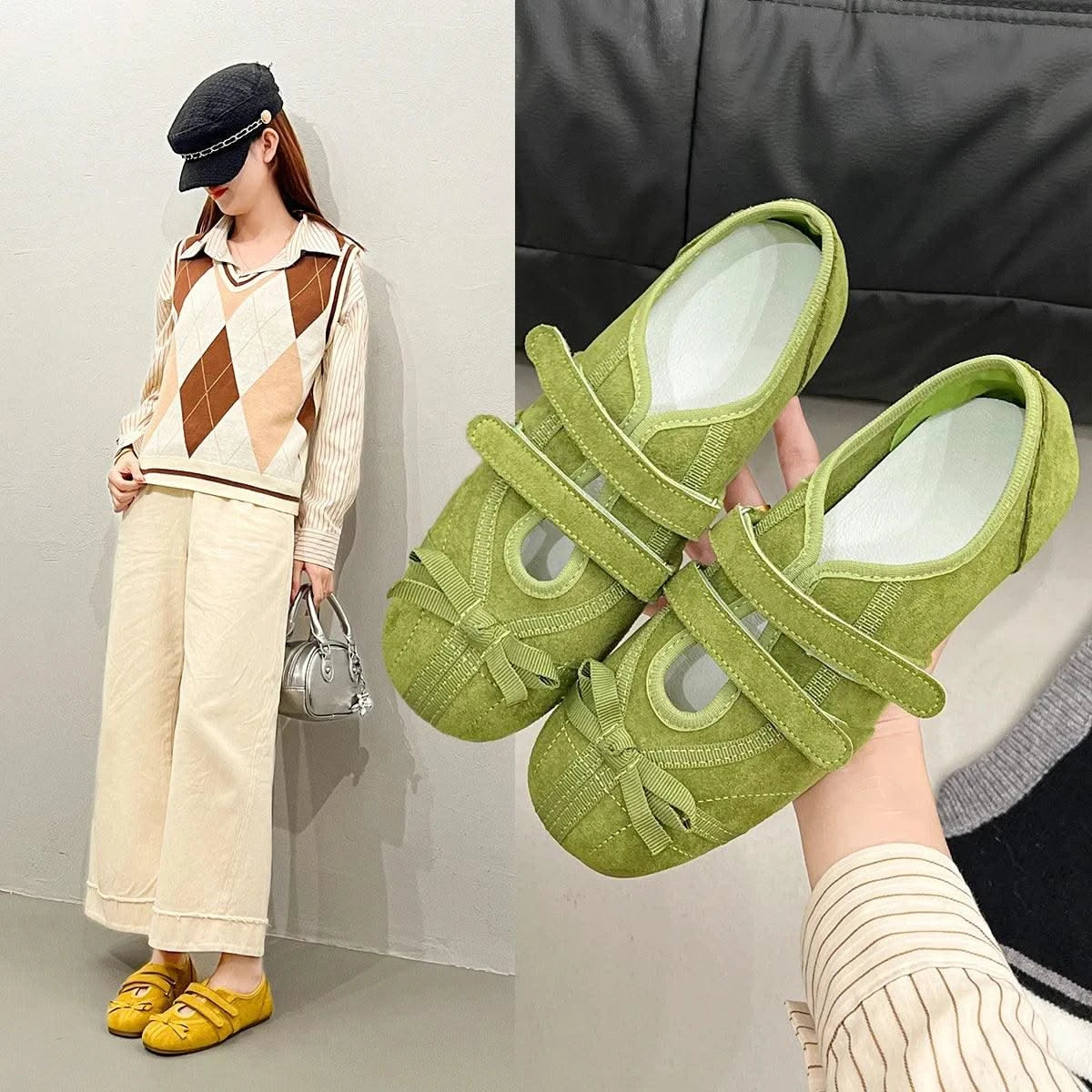 Designer Sneakers Flats Women Ballet Dance Walking shoes Sport Shoes Woman