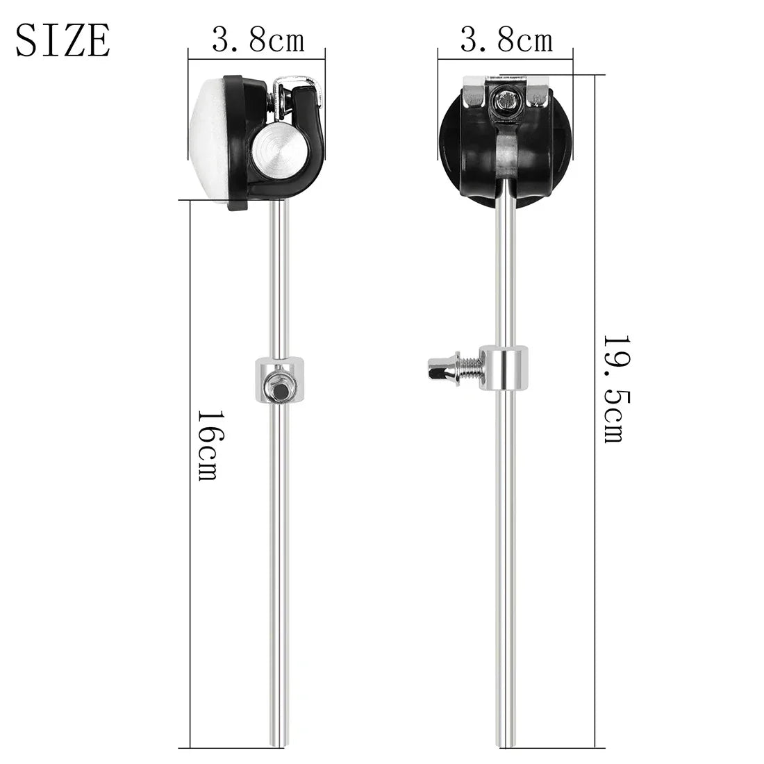 Drum Stomp Hammer Head Counterweight Frame Drums Jazz Drums Felt and Metal Suitable for Percussion Instruments Accessories