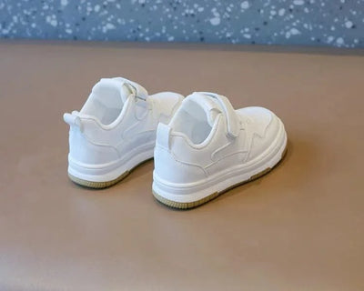 Children's White Shoes Spring and Autumn Kid's Sports Shoes Anti slip Lightweight Boys Board Shoes Soft Sole Baby Casual Shoes