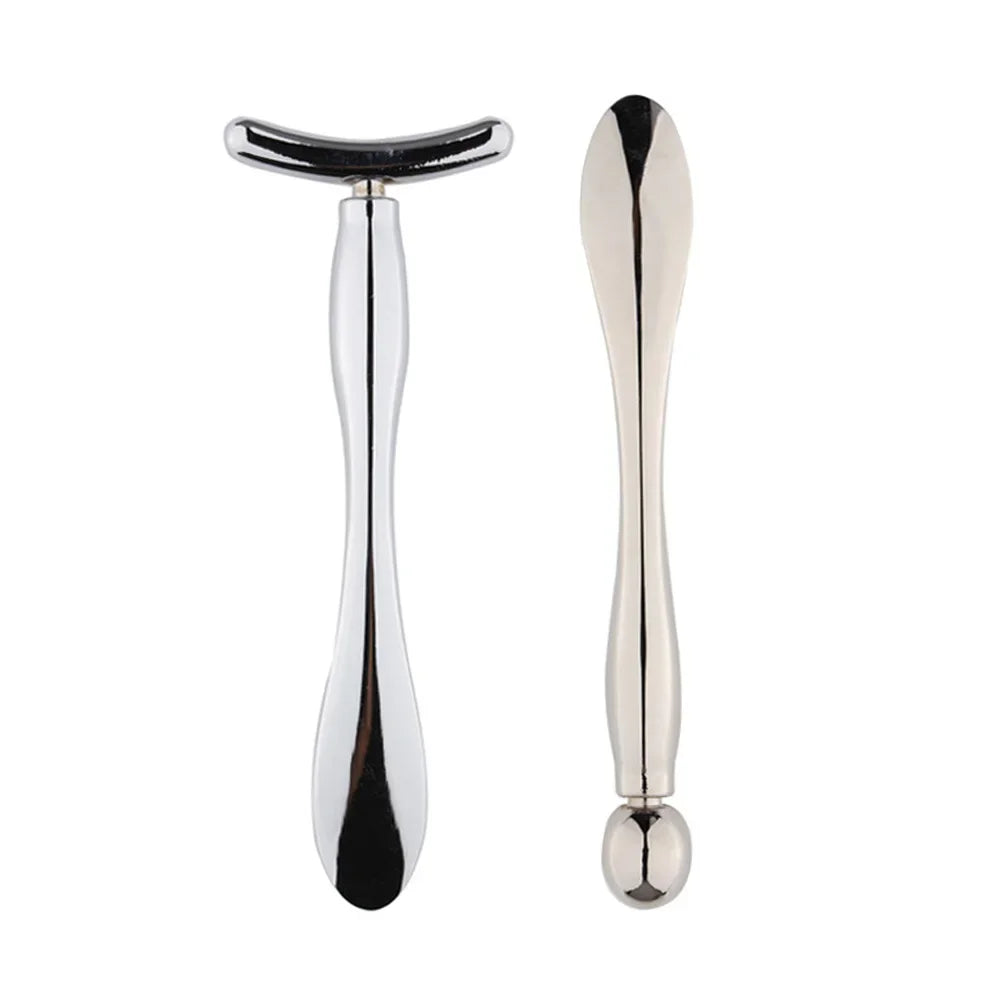 Face Eye Roller Massage Neck Stick Spatula Massager Anti Eye Pouch Dark Circles Cream Spoon Applicator Removal Shrink Pores