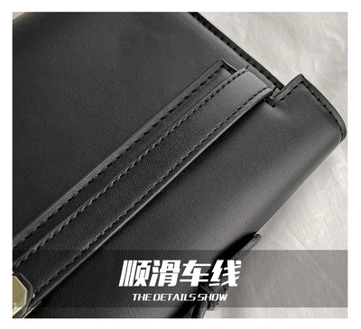 Elegant Classic Leather Handbag For Ladies - With Inner Compartments High Quality By Famous Designer Brand