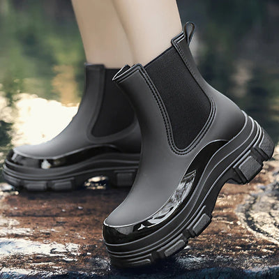 Women's Rain Boots with Flat Heels, Year-round Bestseller Are Casual Waterproof and Anti-slip High-quality EVA Outdoor Boots