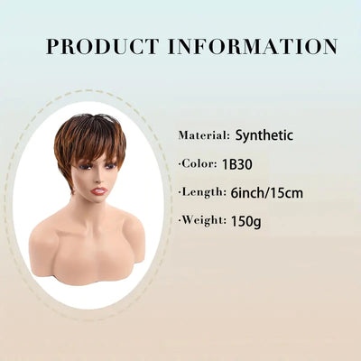 Women's Short Bob Wigs, Braided Wigs with Bangs, Synthetic Wigs for Everyday Wear Christmas Wigs