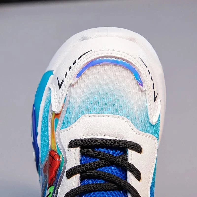 Boys' casual sports shoes | Lightweight and cushioned running shoes | 5-12 year old children's sports walking shoes | Shock abso