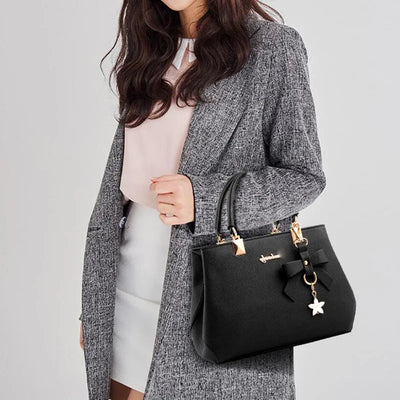 New  Elegant Shoulder Bag for Women Luxury Designer Handbags Female Bags Plum Bowknot Sweet Messenger Crossbody Bag