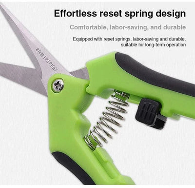 1 Set, Garden Scissors, Garden Pruning Shears, Non-slip Labor-saving Flower Branch Branch Shears, Fruit And Vegetable Shears, Fr - Elanique