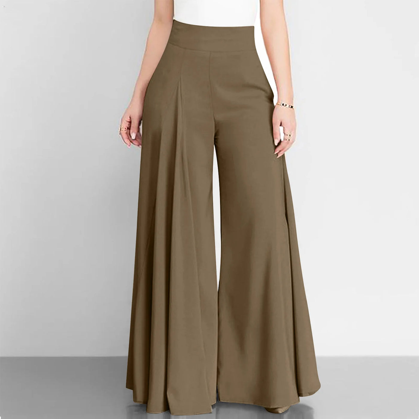 Fashion High Waist Wide Leg Pants For Women Elegant Casual Office Solid Loose Long Pant New Spring Autumn Womens Clothing