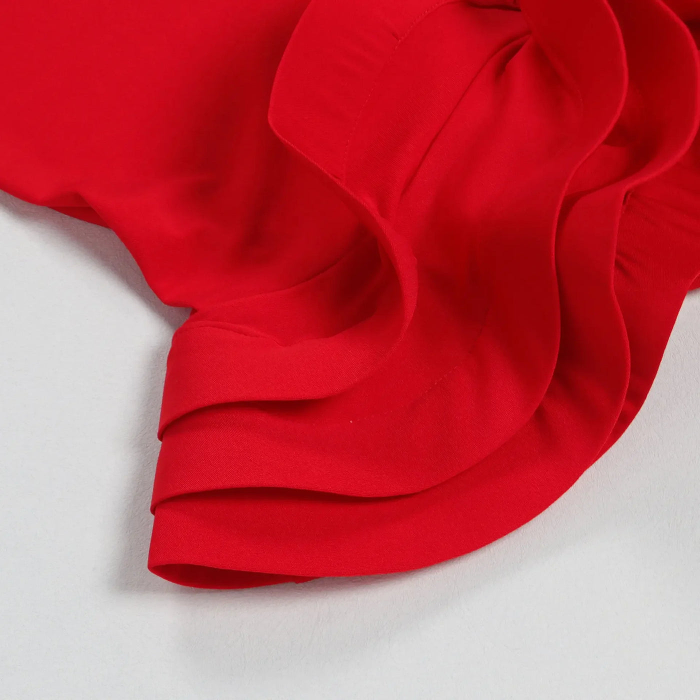 Elegant Party Dress for Women Ruffle Evening Dresses Lantern Short Sleeve Fishtail Tiered Wedding Dress Women