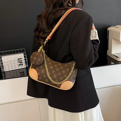 Famous Designer Elegant Handbags Leather For Women, Ladies Crossbody Shoulder Bag Classic Popular And Lightweight For Shopping