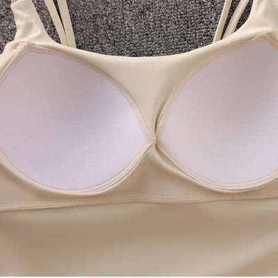 Women's Breathable Sports Bra Reversible Backless Design for Running Training Pilates Yoga