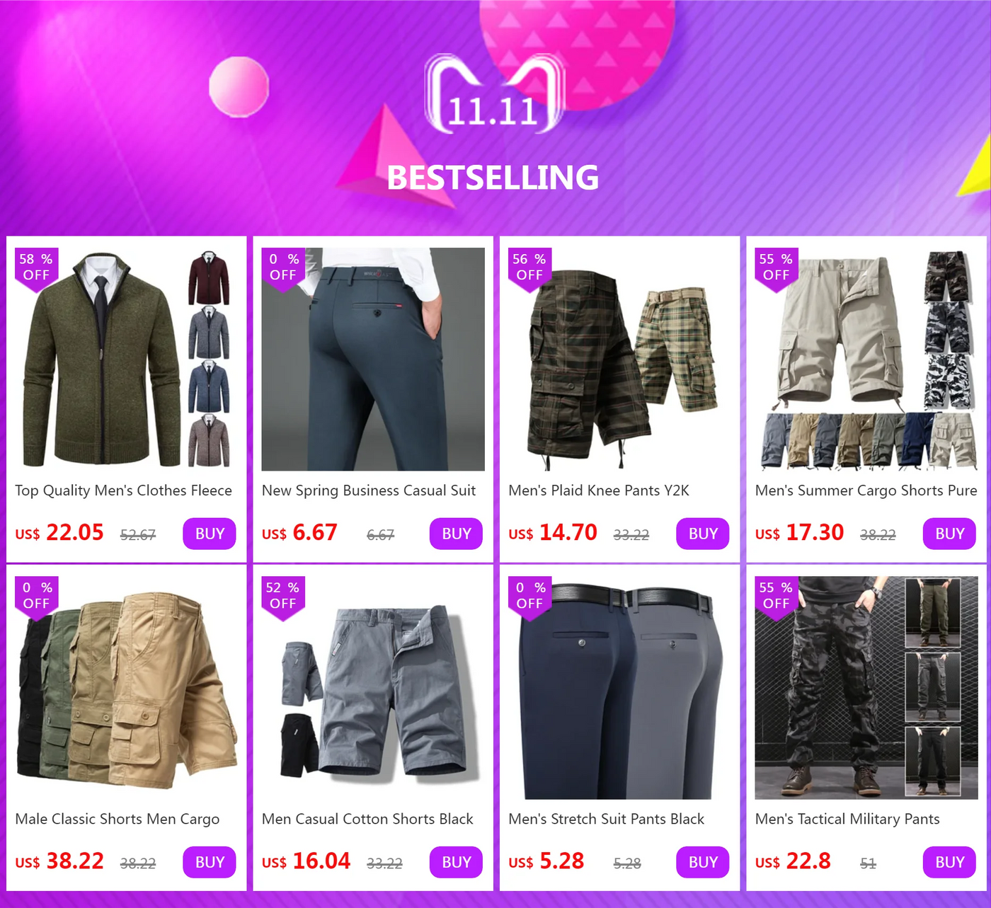 Men's Stretch Trousers Casual Smart Suit Pants Formal Straight Sport Clothing Japanese New Black Navy Elastic Office Work Pants
