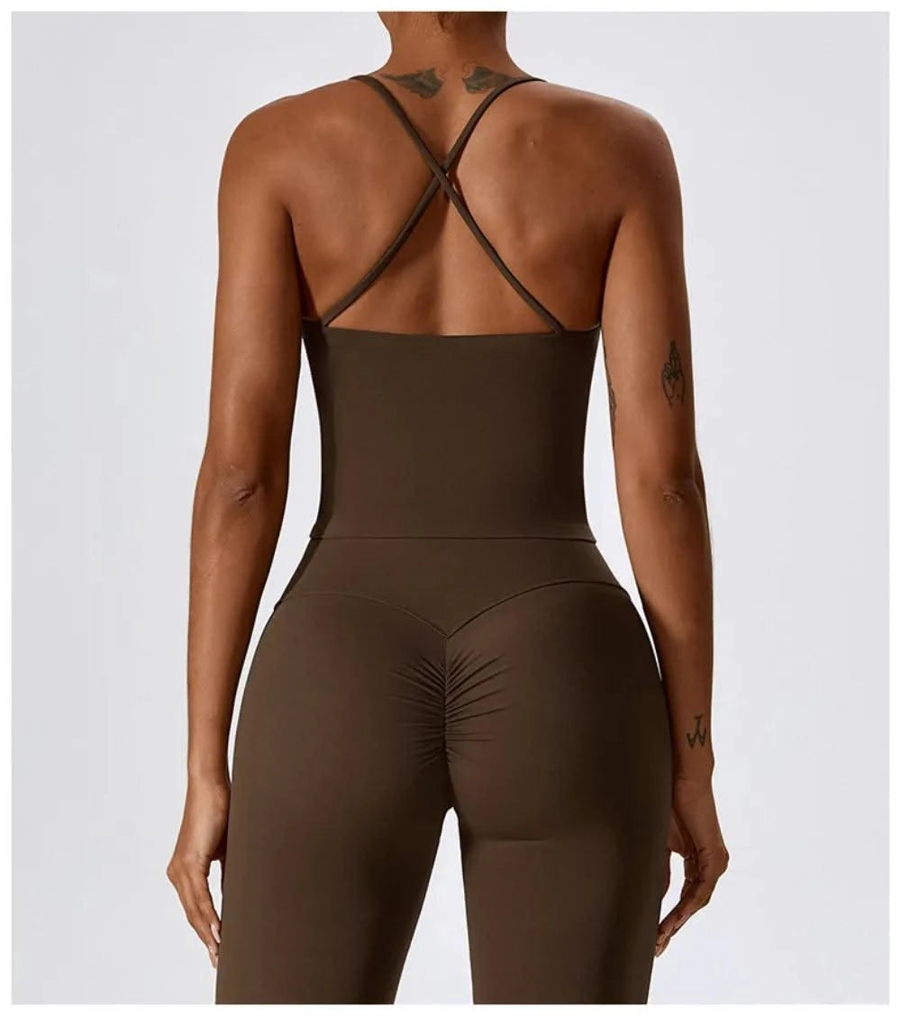 Yoga Bras Bare Sensation Back Beauty Sports Bra for Women Fitness Yoga Vest