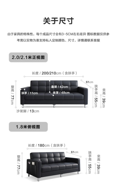 Black Living Room Sofa Bed Foldable Sectional Corner Modern Sofa Designer Elegant Muebles Para Habitacion Home Furniture