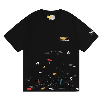 New Designer DEPT T-shirts For Men O-neck Cotton T Shirt Fashion Streetwear Cotton Tees Summer Women Casual Loose Print T-shirt
