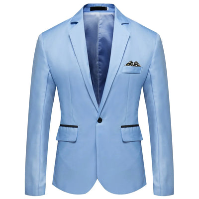 2025 Men's Formal Office Blazer Jacket Suits Solid Fashion Wedding Dress Suit Jacket Coat Male Oversized Casual Blazer Hombre - Elanique