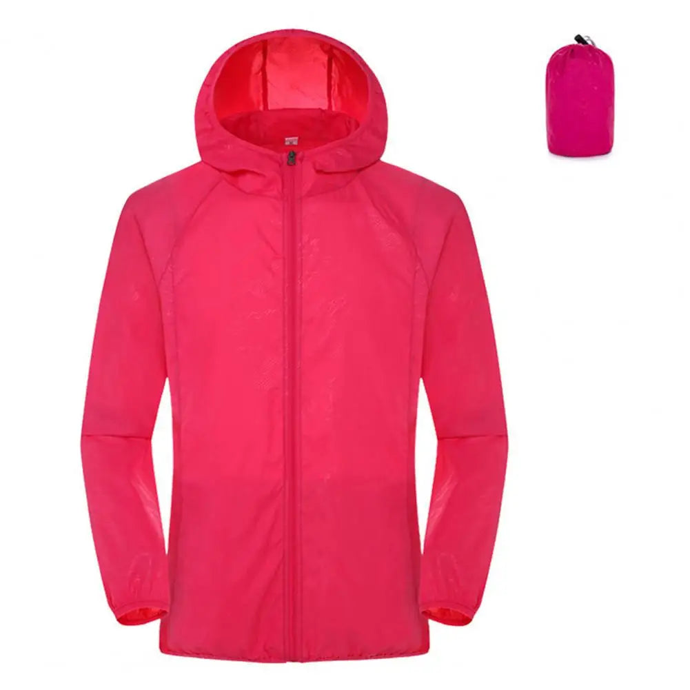 2024 Summer Hooded Jacket Men Women Waterproof Sun Coat Pockets Quick Dry Skin Ultra light Windbreaker Outdoor Jacket