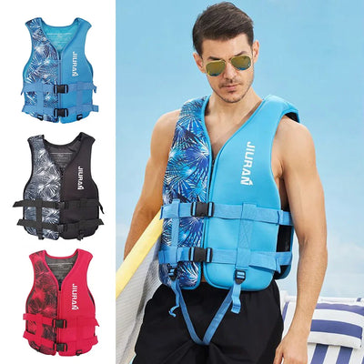 Neoprene Life Jacket Adult Children Life Vest Water Safe Fishing Vest Kayaking Boating Swimming Surfing Drifting Safe Life Vest