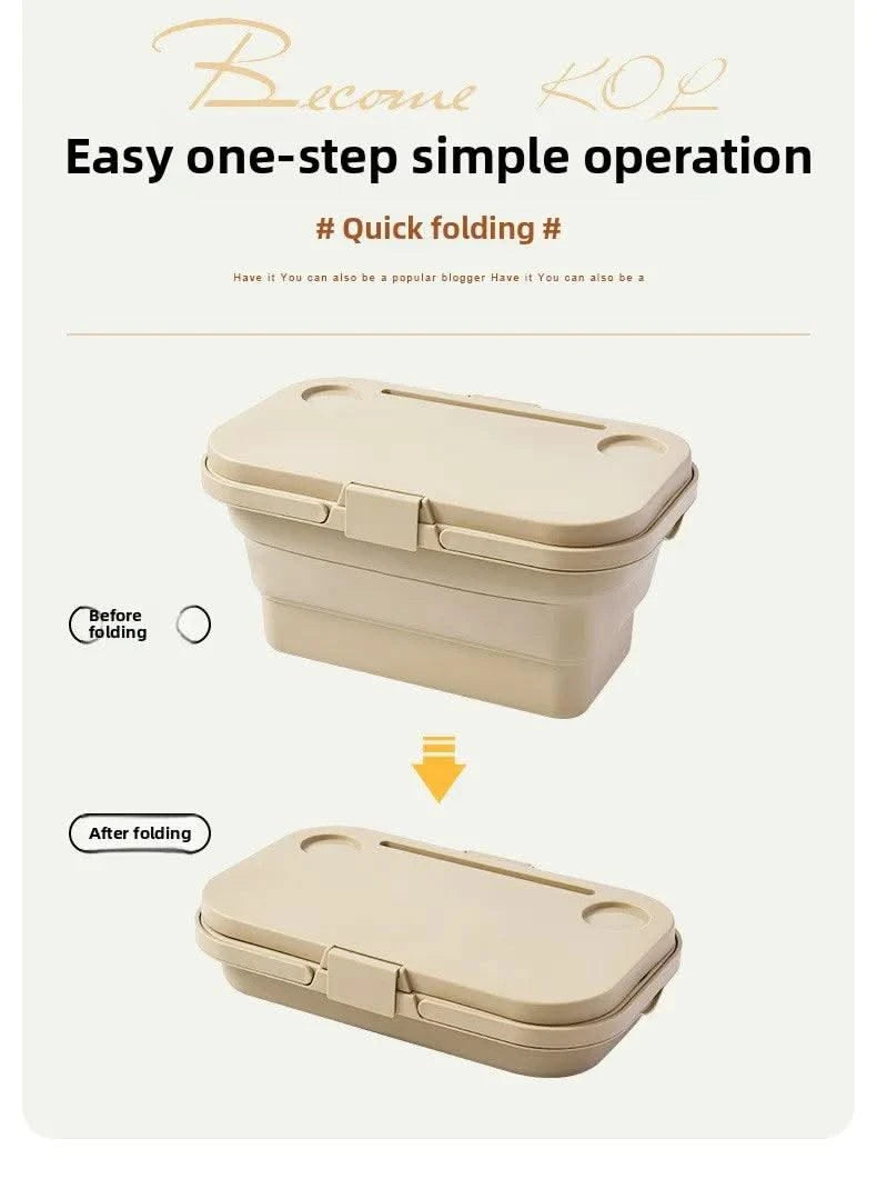 garden  Multi functional hand-held basket storage box for picnic, outdoor camping, picnic basket set, folding water bucket