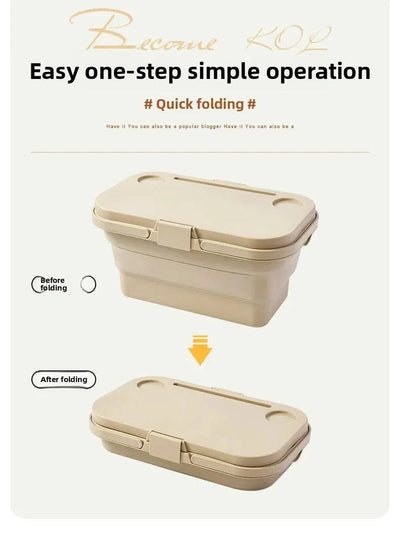 garden  Multi functional hand-held basket storage box for picnic, outdoor camping, picnic basket set, folding water bucket