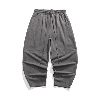 Men's Spring Loose Harem Pants Chinese Linen Oversize Sweatpants High Quality Casual Brand Male Harem Trousers