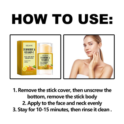 Turmeric Face & Neck Cream Stick Lift & Tighten Skin to Lighten Neck Lines Face  Care Moisturizing Beauty Cream