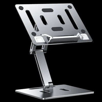 Aluminum Laptop Stand Height  Angle Adjustable Reading Stand with Foldable Base Notebook Desktop iPad Stand Tablet Stand Holder