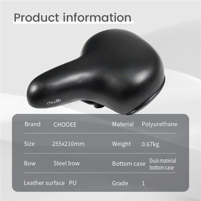 CNC Bicycle Accessories Part Bike Saddle Shock Absorbing Comfortable Big Butt Seat Men Women MTB Road Cycling Saddle