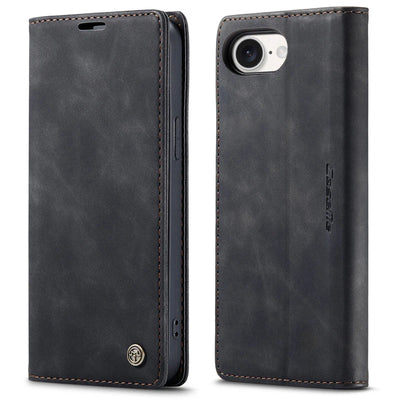 Flip Wallet Case for iPhone 16e 2025 Magnetic Folio Leather Cover with Card Holder Kickstand Shockproof Durable Protective Shell