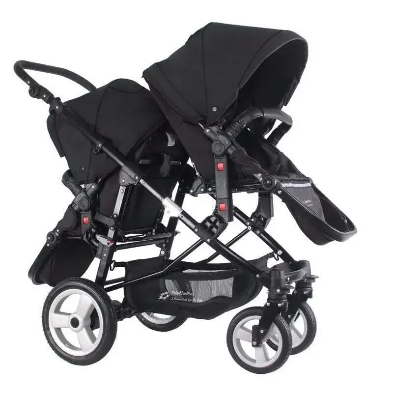Twin Baby Stroller  Foldable, Two-way  Multifunctional Twin Baby Stroller,High View Baby Stroller Adjustable Armrests