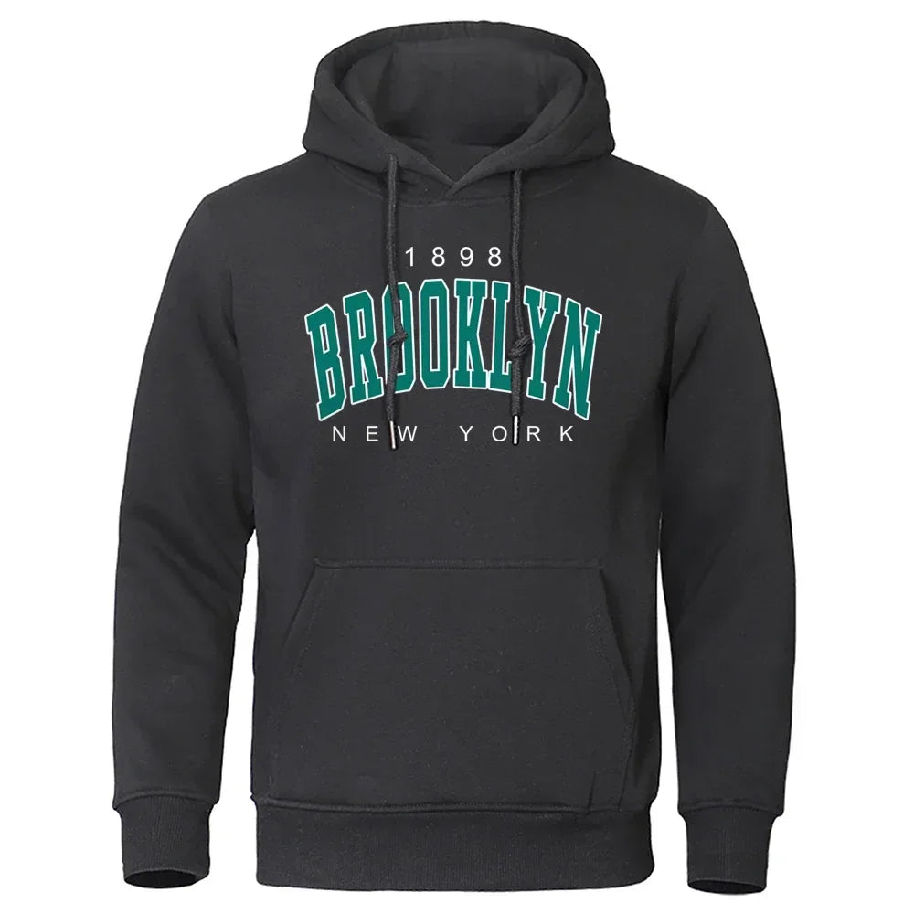 Printed men's hoodie creative round neck clothing fashionable oversized sportswear fashionable round neck hoodie for men
