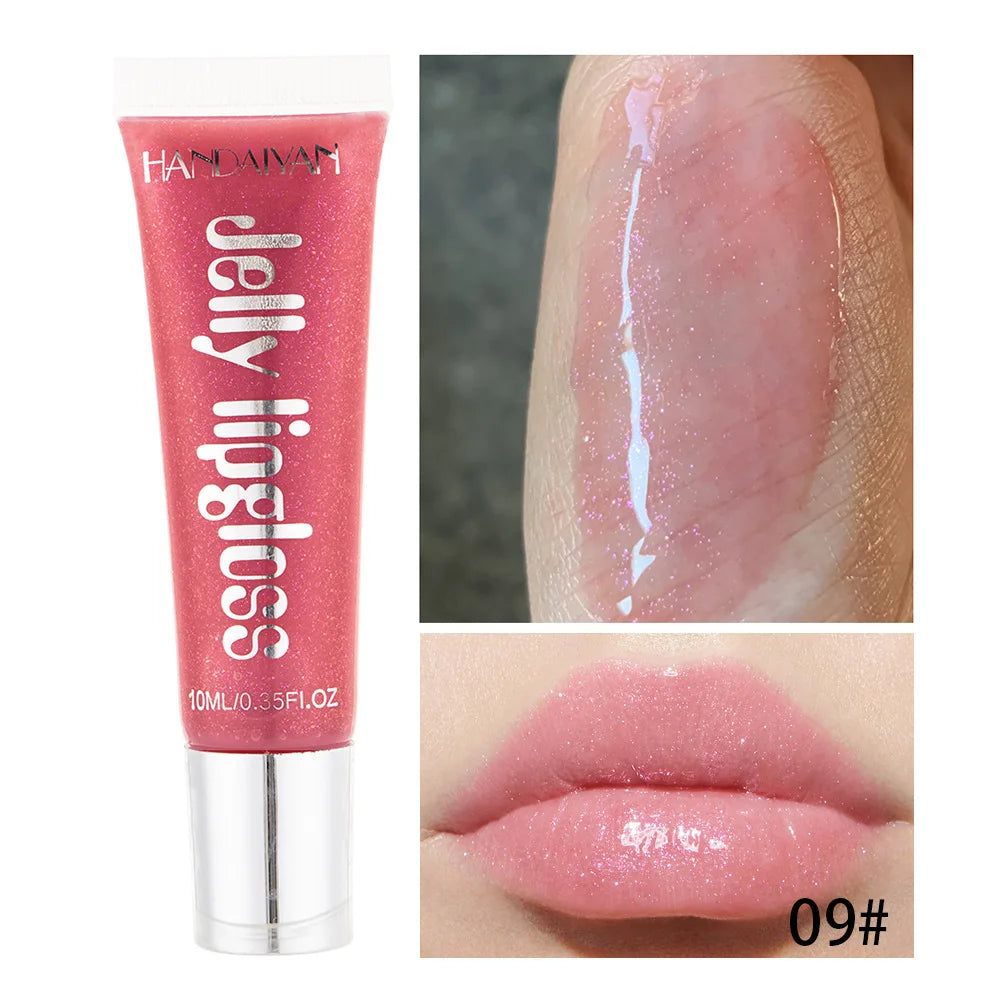 Candy Shades Moisturizing Lip Gloss Lip Oil Makeup Shinny Nutritious Liquid Lip Glosses Cherry Jelly Oil Clear Lipgloss