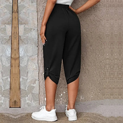 Trousers Ladies Summer New Fashion Comfort Leisure Capri Elastic Pants Women Joggers Sweatpants Basics