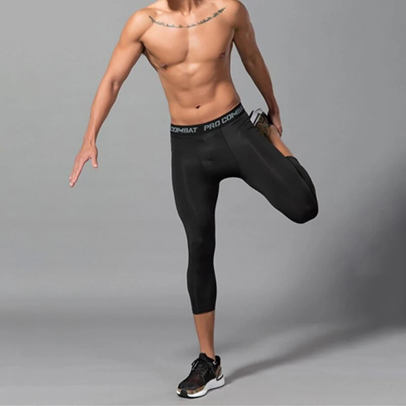 Mens Compression Pants Shaperwear Tights Cool Dry Leggings Sports Baselayer Running Athletic Workout Underwear Active Shorts