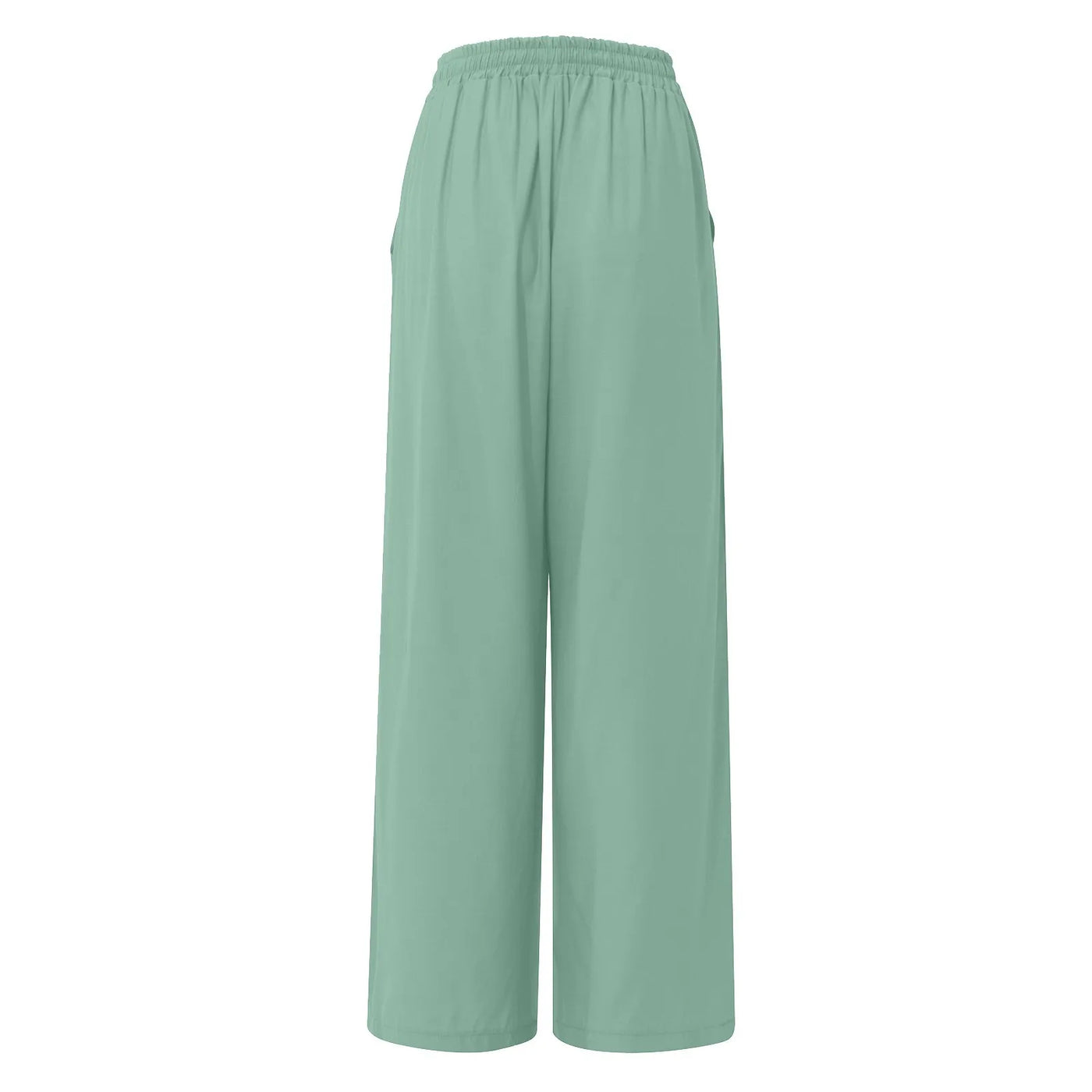 Women's Wide Leg Pants High Waist Casual trousers Solid Color Elastic Waist Tie Belt Loose Sweatpants gym pantalones de mujer