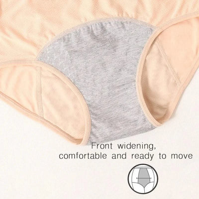 Women Physiological Panties Period Menstrual Underwear Leak Proof with Breathable Hole Lingerie Plus Size L-6XL