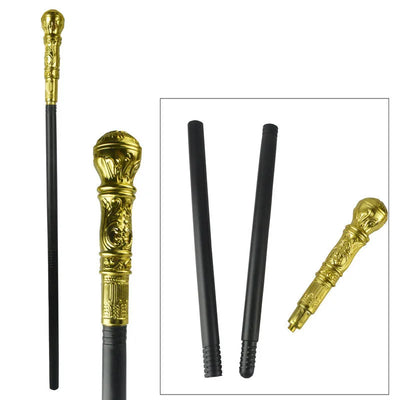 Halloween Cobras Wands Egyptian Staff Scepter Detachable Vintage Royal King Round Handle Cane Party Cosplay Costume Accessory