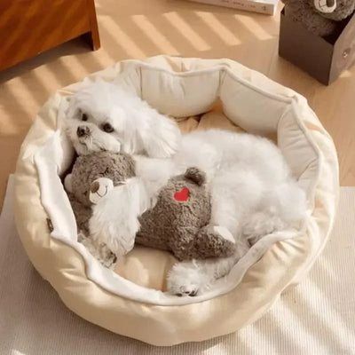Sleeping Bear Heartbeat Stuffed Plush Toy Soothing Companion For Dogs Cuddly Pillow For Calming And Sleep Aid Pet Comfort Gift