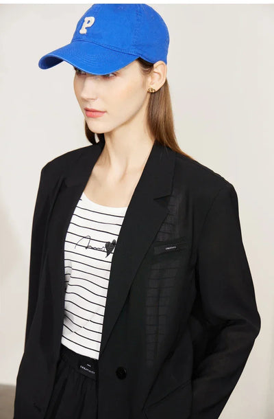 AMII Minimalism Women's blazer Fashion 2024 Summer Blazers Office Lady Two-piece Set Chic Female shorts Separately Sale 72311003