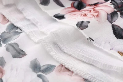 Summer Floral Print Dress For Women New Sleeveless Round Neck Dress Ruffled Short Sleeve Chiffon Print Short Dress For Women