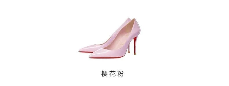 Pink, Pointed Toe High heeled shoes for women | light lipstick base sexy temperament, not tiring, single foot shoes