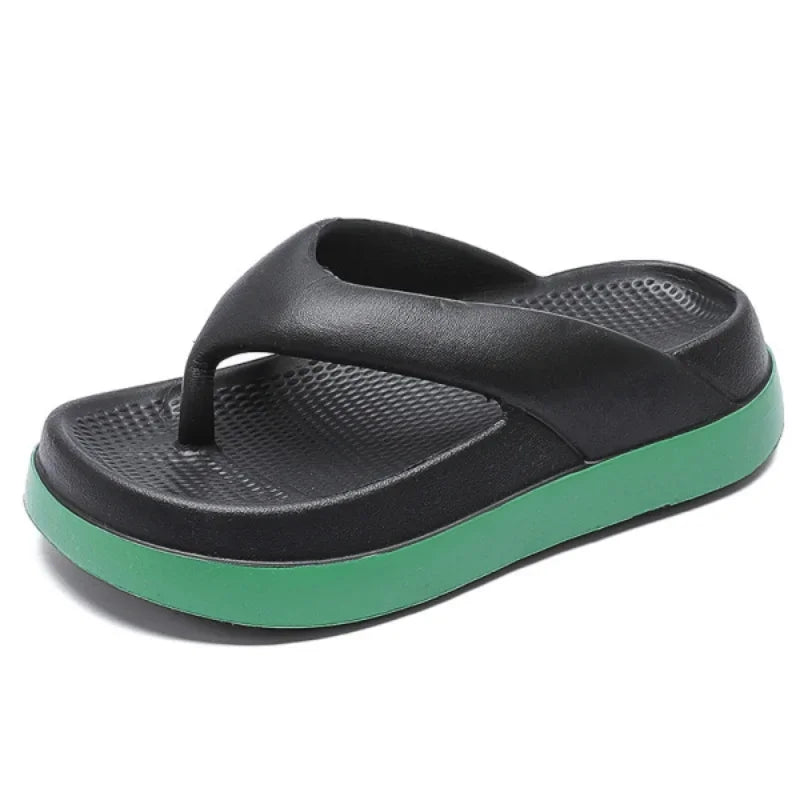 Platform Flip Flops for Women, Outdoor Beach Sandals 2025 Popular Design Non-slip Slippers Comfortable, Soft And Thick Sole