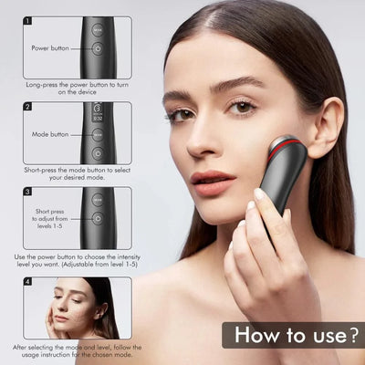 6 in 1 Age Booster Skin Care Facial Glow Booster Beauty Device Facial Skin Care Tools Anti Aging Microcurrent Lift Face Care